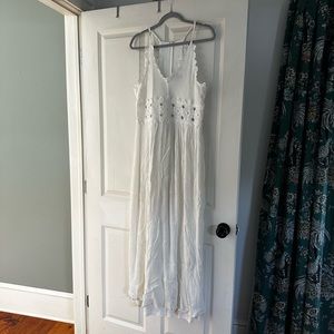 LuLu’s This Is Love White Lace Maxi Dress - XL